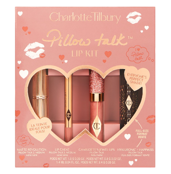 2 13 - Charlotte Tilbury Pillow Talk Lip Wardrobe Set 2023