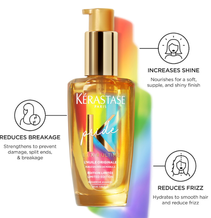 2 18 - Kérastase Mini Elixir Ultime Hydrating Hair Oil Serum Pride Edition 2023