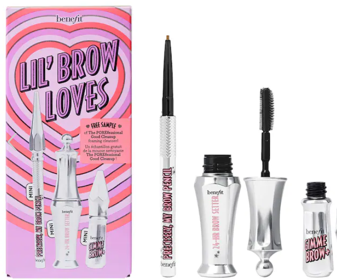 1 25 - Benefit Cosmetics Lil’ Brow Loves Mini Brow Pencil & Gel Value Set 2023
