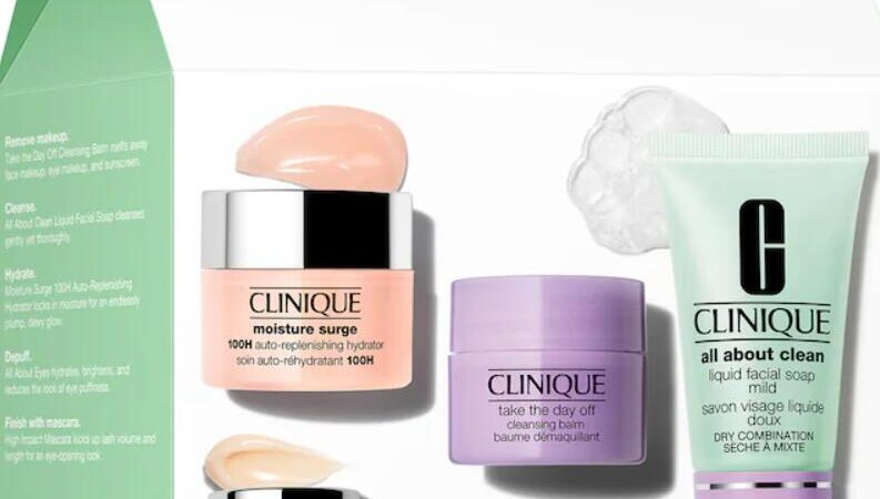 1 22 793x450 - Clinique Refresh in 5 Skincare and Makeup Set 2023