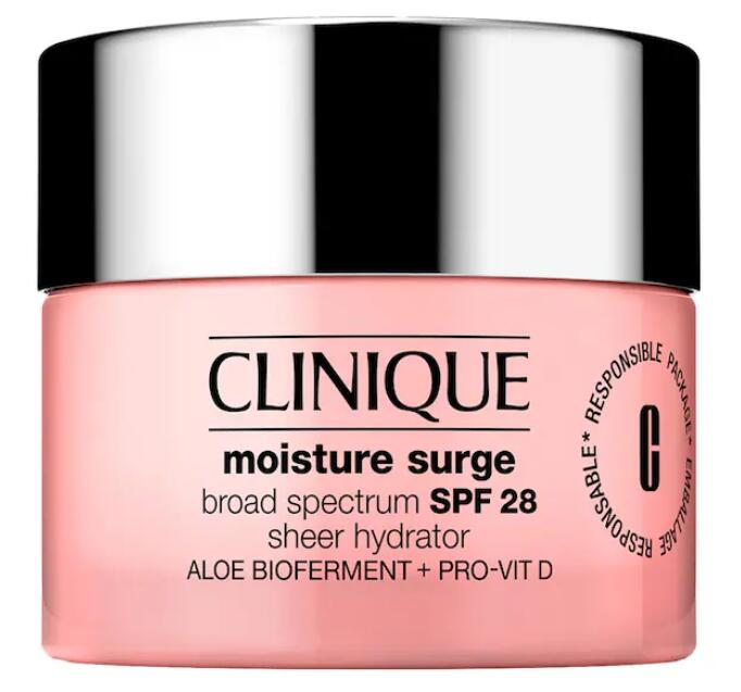 1 23 - Clinique Mini Moisture Surge™ Broad Spectrum SPF 28 Sheer Hydrator Moisturizer 2023