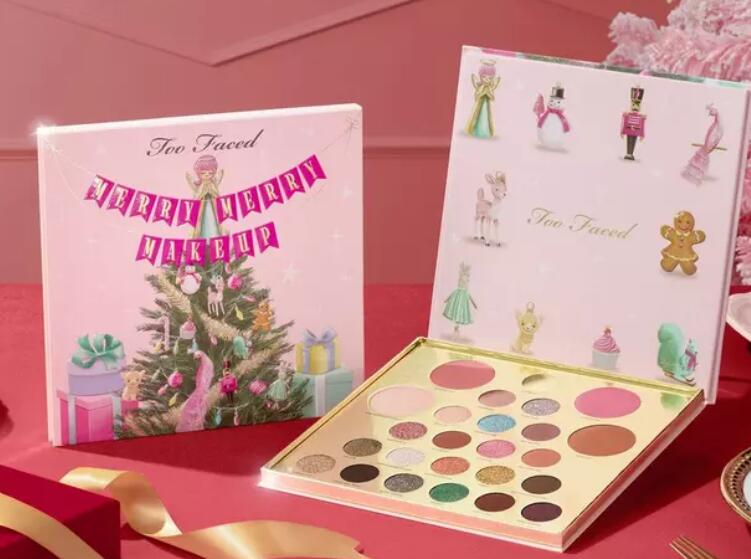 1 4 - Too Faced Merry Merry Makeup Face & Eye Palette Gift Set 2023