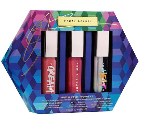 2 11 - Fenty Beauty by Rihanna Glossy Posse Volume 6.0 Full-Size Gloss Bomb Trio