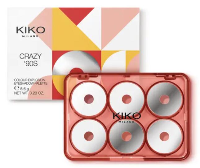 4 5 - Kiko Cosmetics Crazy '90s Colour Explosion Eyeshadow Palette 2023