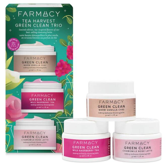 1 23 - Farmacy Tea Harvest Green Clean Trio with Limited-Edition Flavors 2023