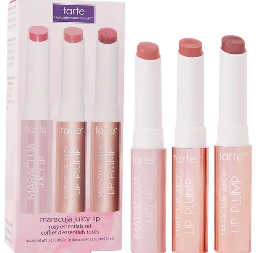 2 10 - Tarte mini maracuja juicy lip rosy essentials set