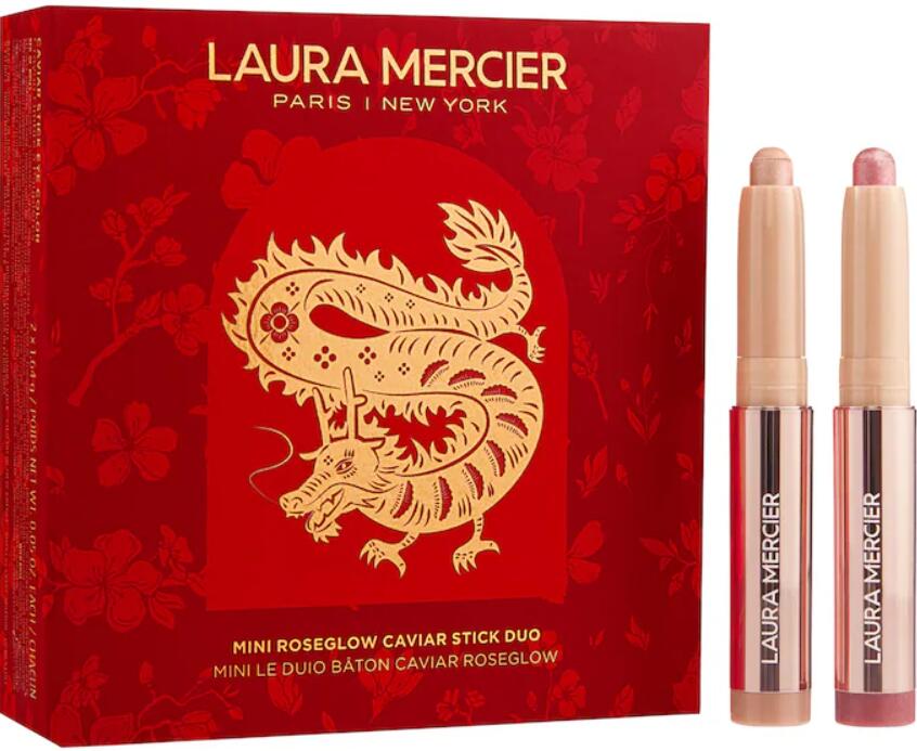 5 3 - Laura Mercier Lunar New Year Mini RoseGlow Caviar Stick Eye Shadow Duo 2024